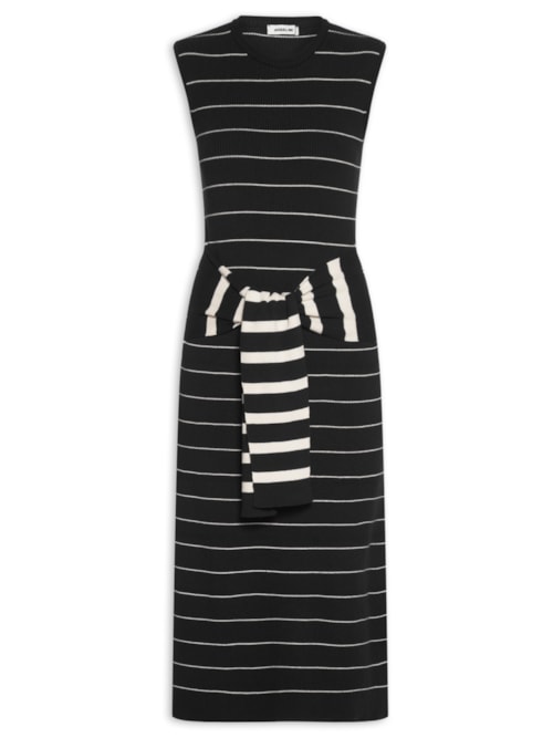 Vestido Laço Navy – Preto