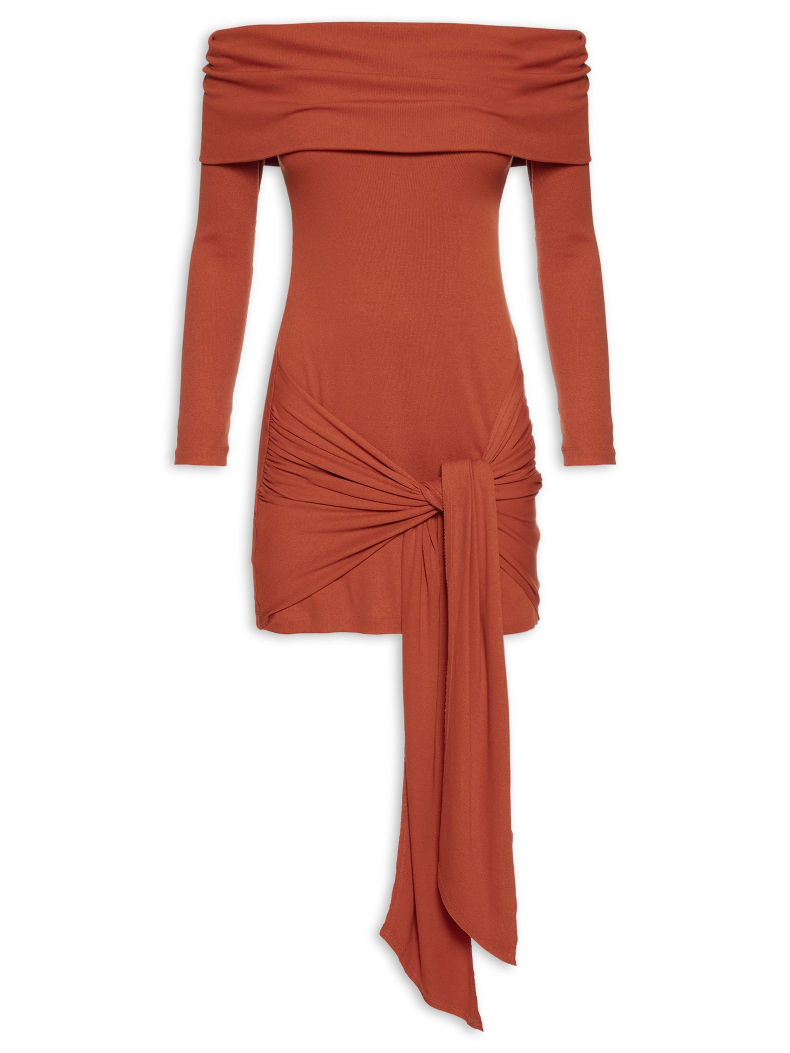 Vestido Laranja Open Open