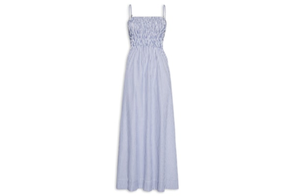 Vestido Lastex Posi Listras Navy - Azul