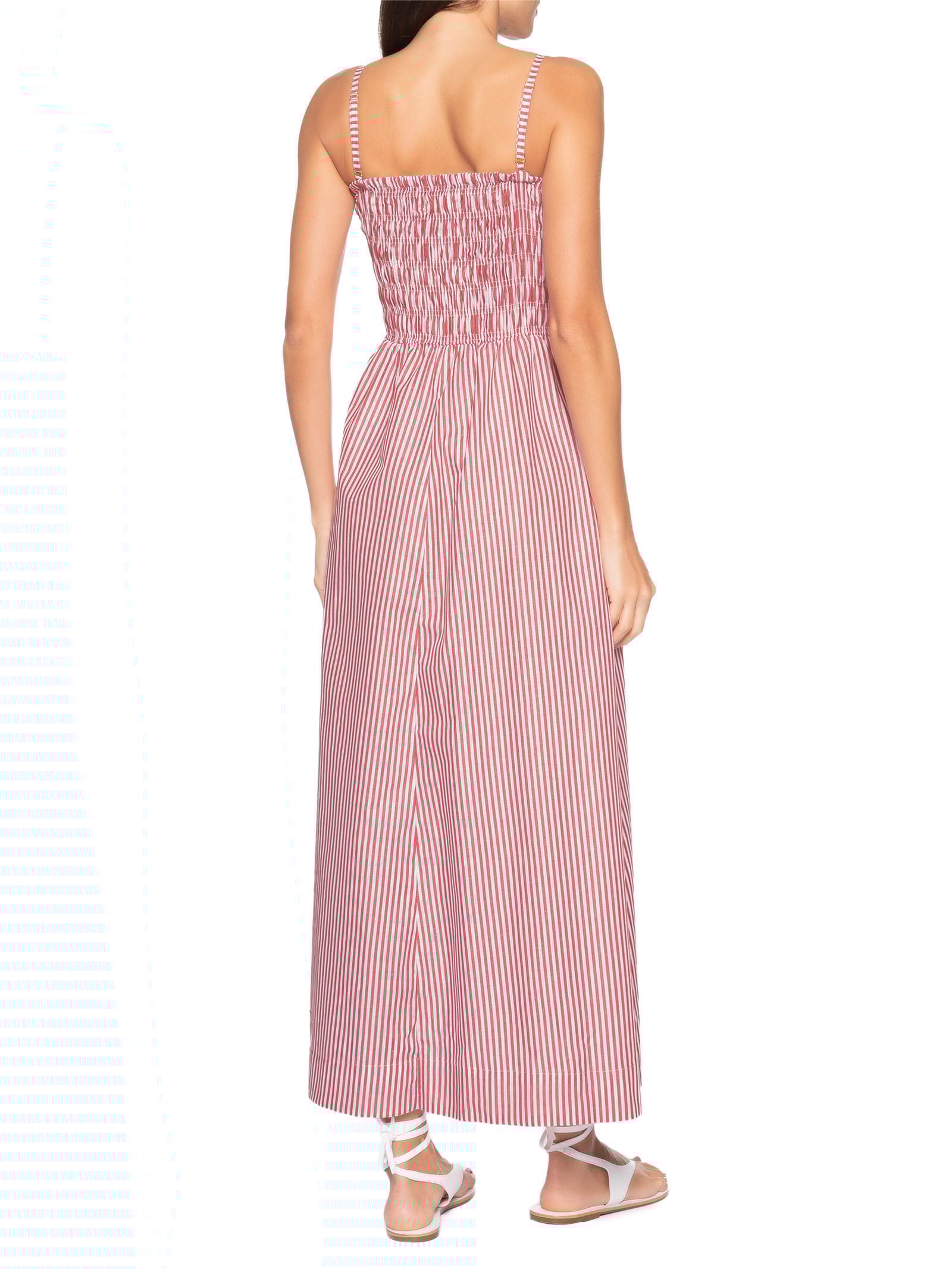 Vestido Lastex Posi Listras – Vermelho Panô