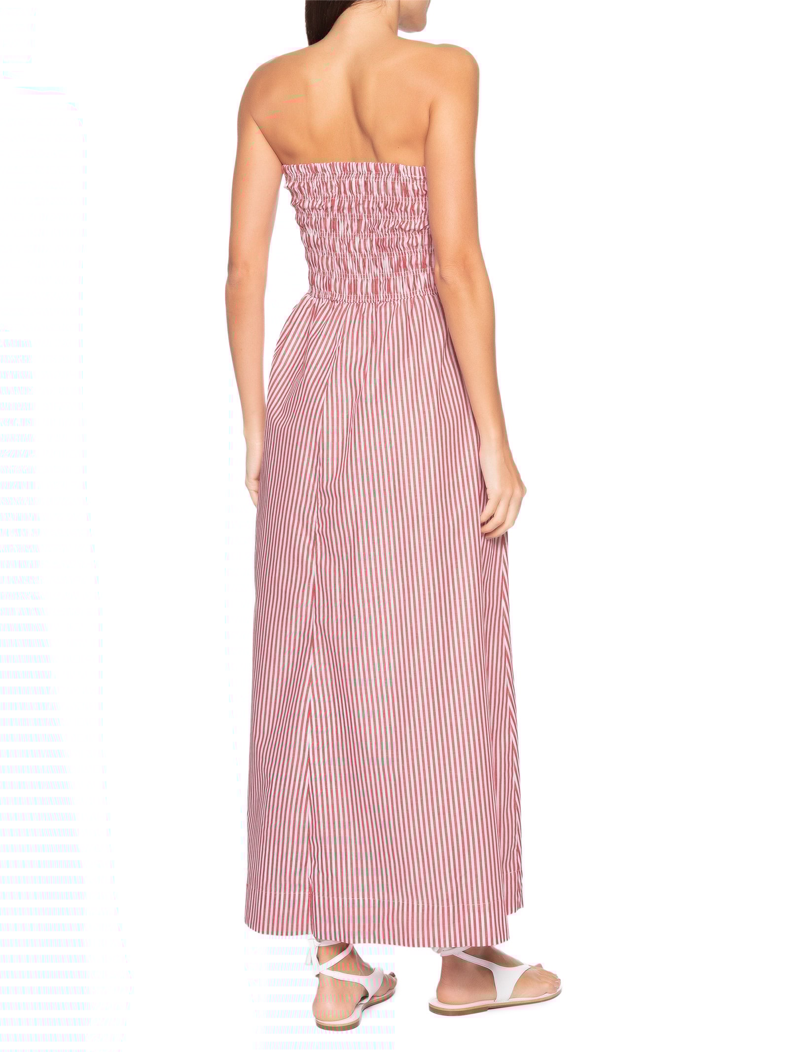 Vestido Lastex Posi Listras – Vermelho Panô