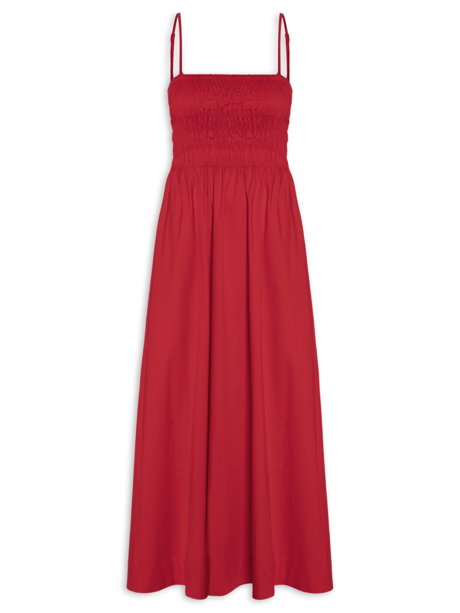Vestido Lastex Posi Vermelho Panô