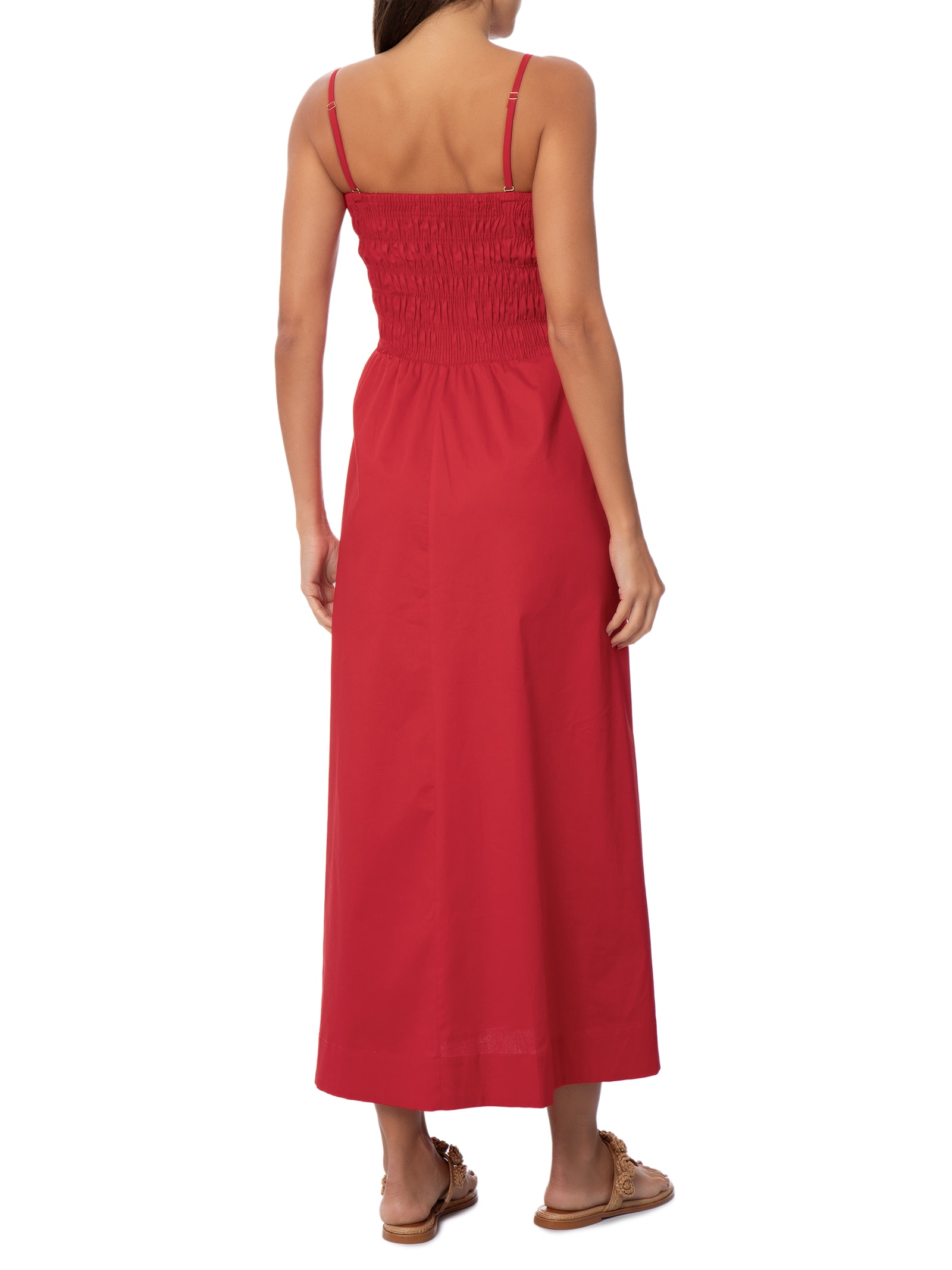 Vestido Lastex Posi Vermelho Panô