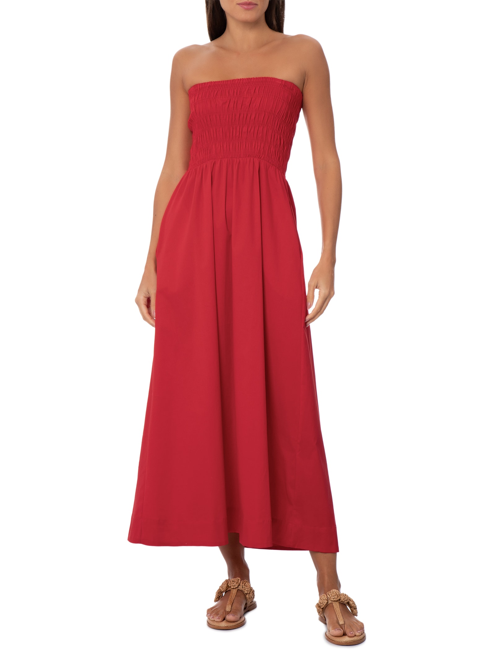 Vestido Lastex Posi Vermelho Panô