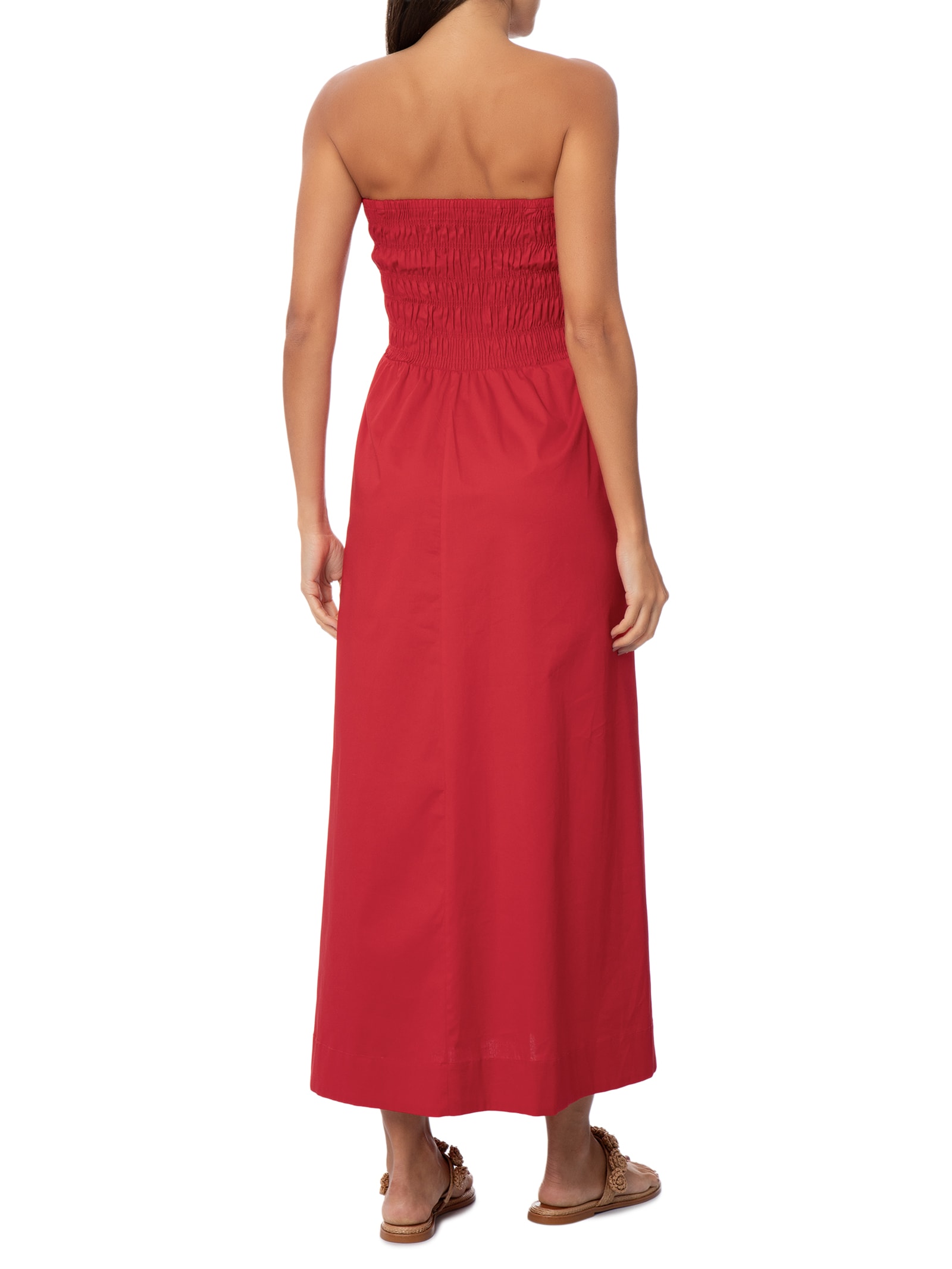 Vestido Lastex Posi Vermelho Panô