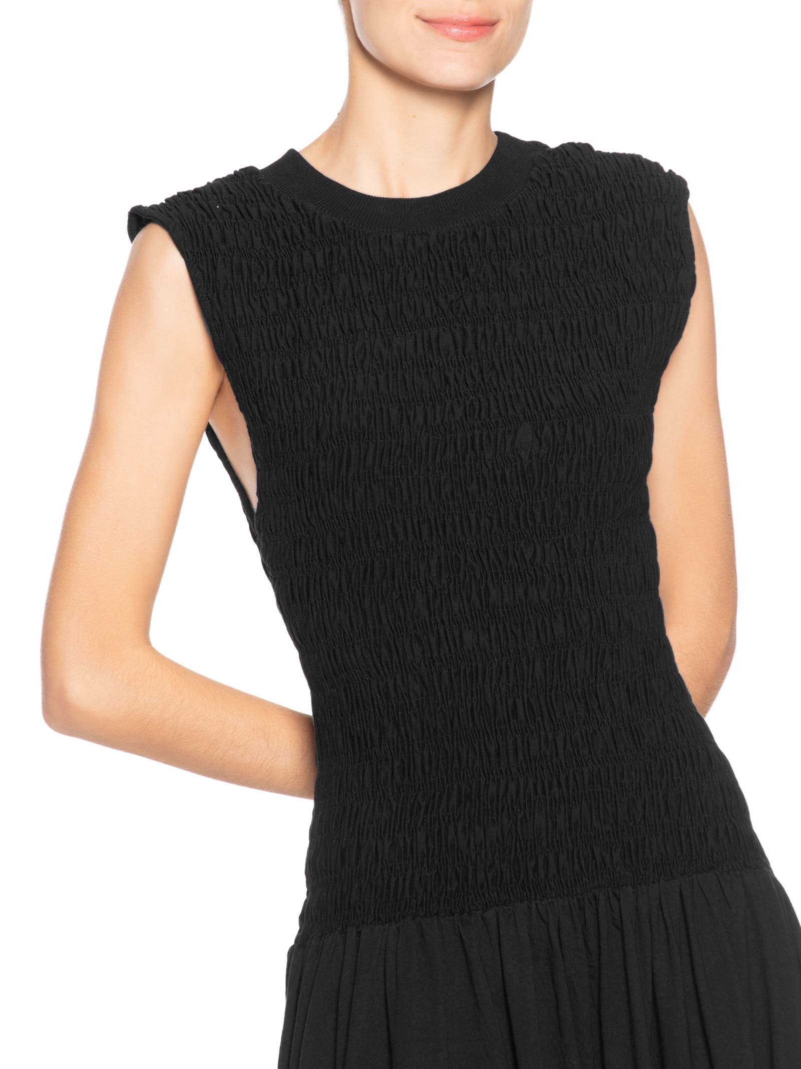 Vestido Lastex Preto Farm