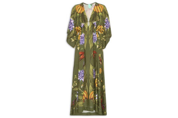 Vestido Lenço Tropical - Verde