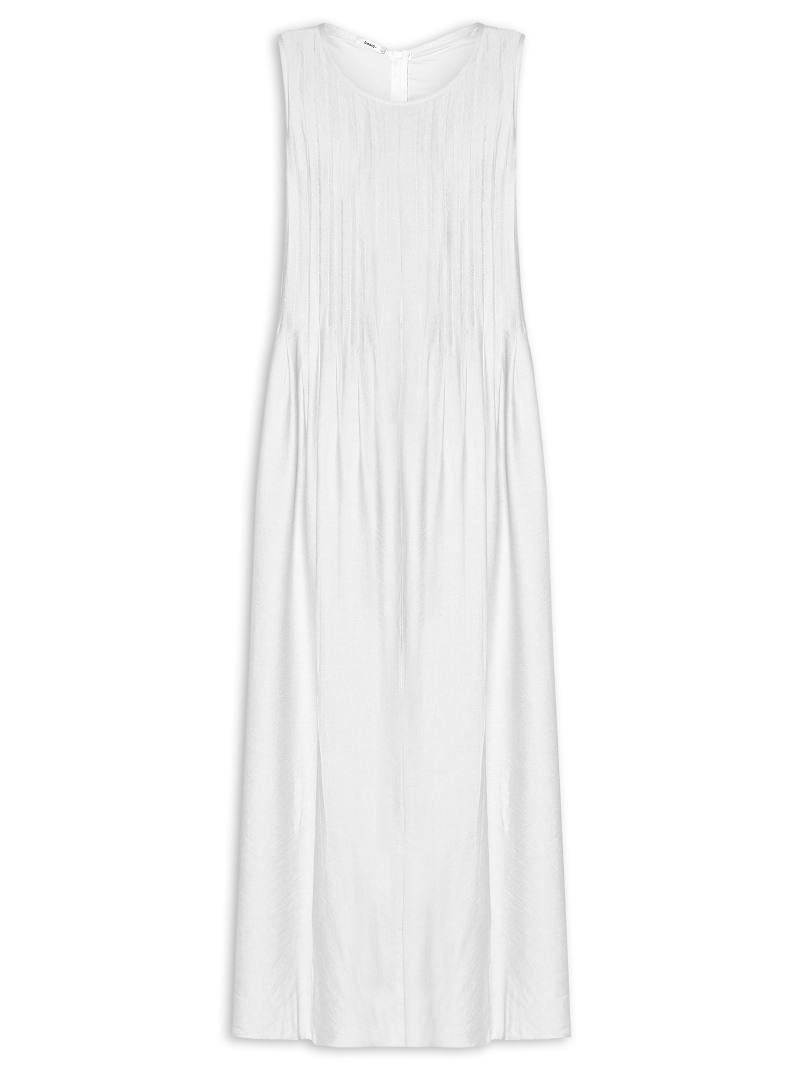Vestido Leve Texturizado Branco Basiq