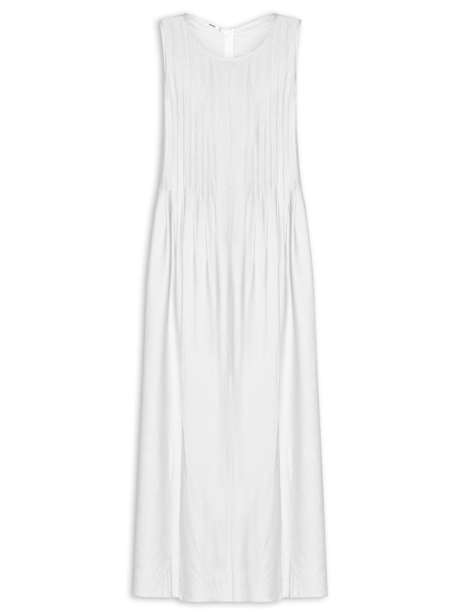 Vestido Leve Texturizado Branco Basiq