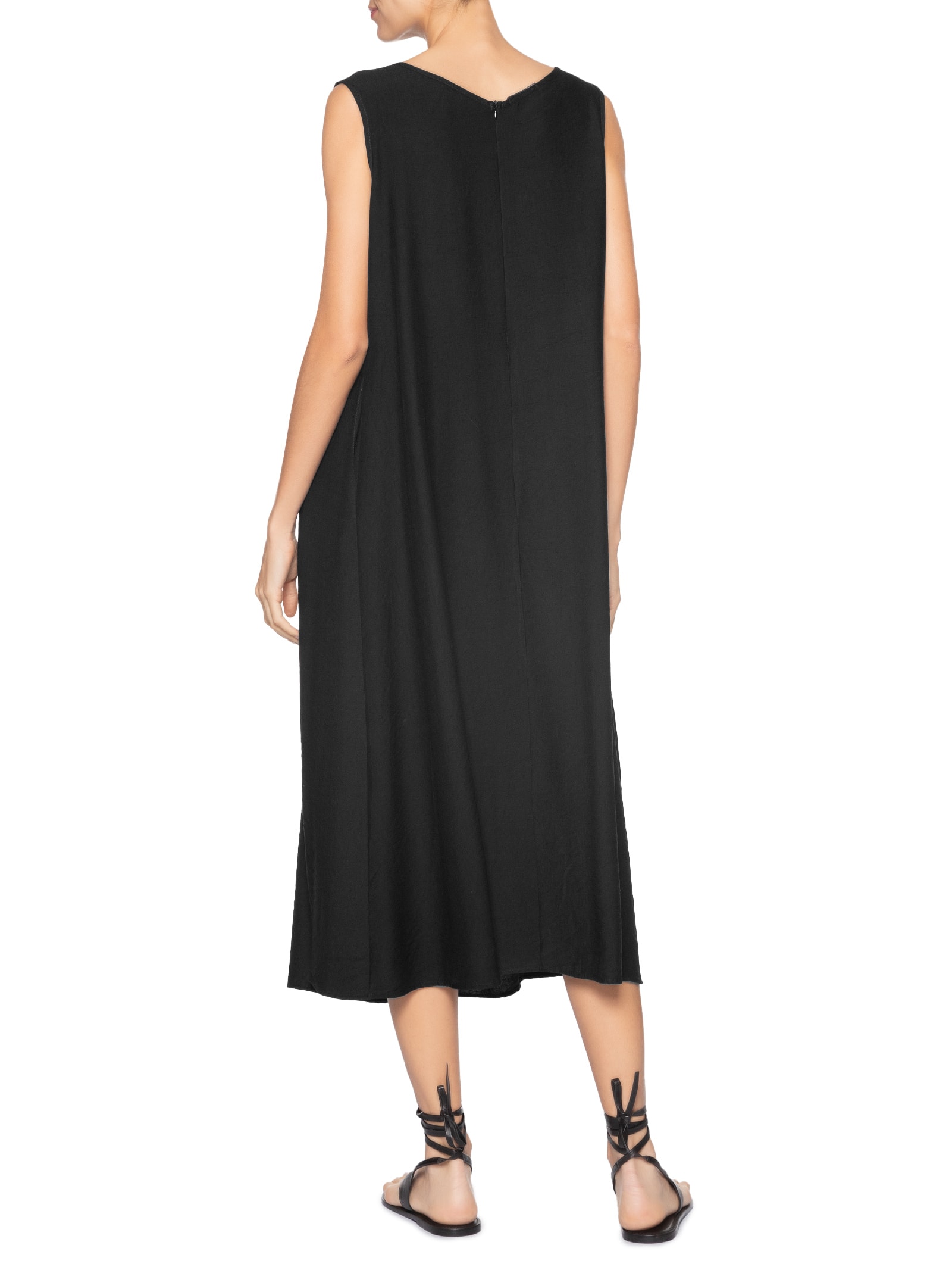 Vestido Leve Texturizado Preto Basiq