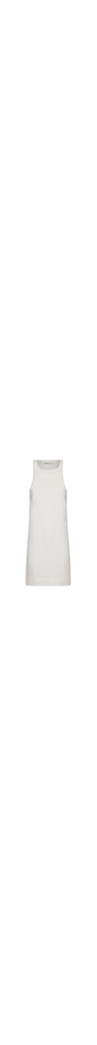 Vestido Linho Curto Decote Nadador - Off White