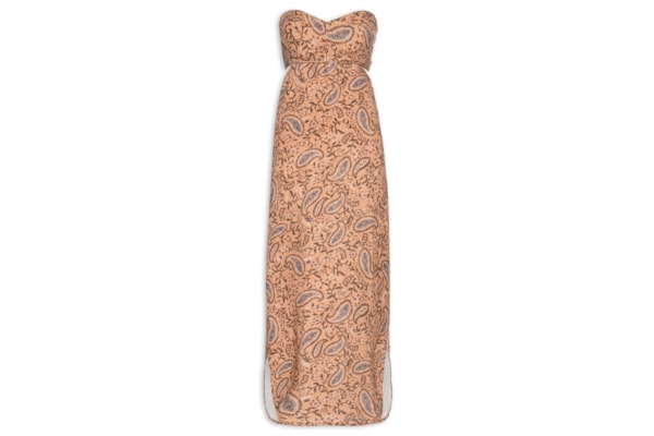 Vestido Linho Estampa Hippie Ginger - Rosa