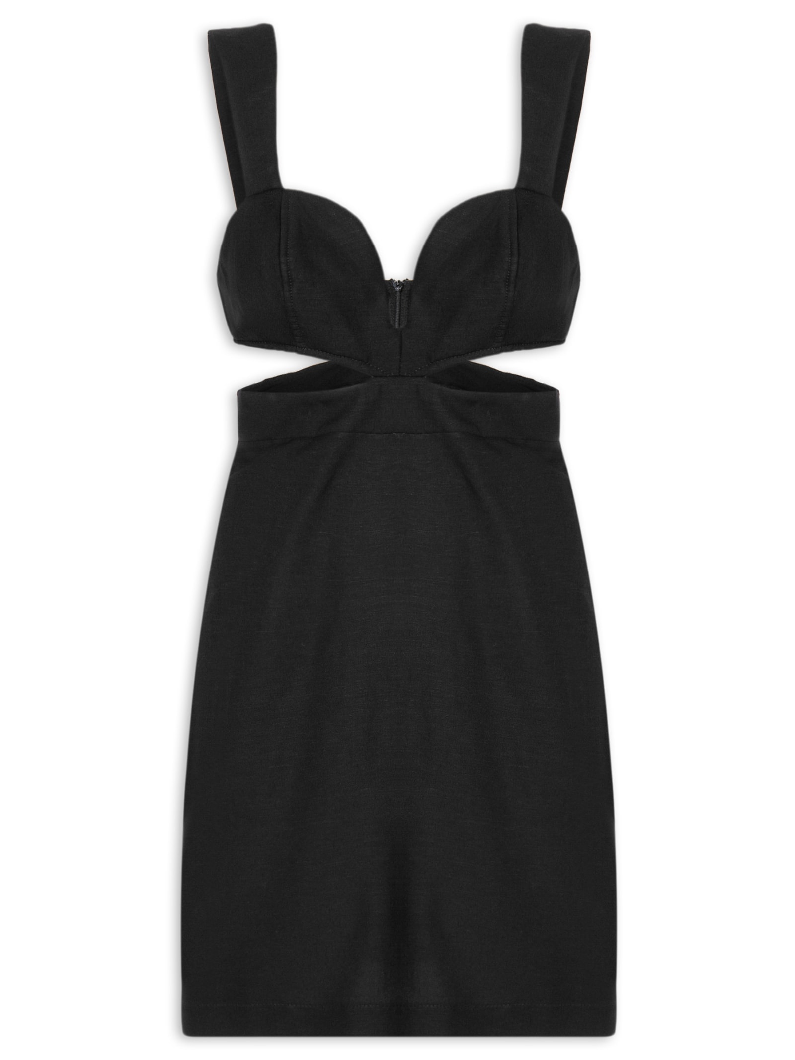 Vestido Linho Preto Colcci