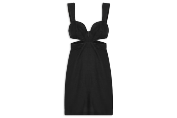 Vestido Linho - Preto