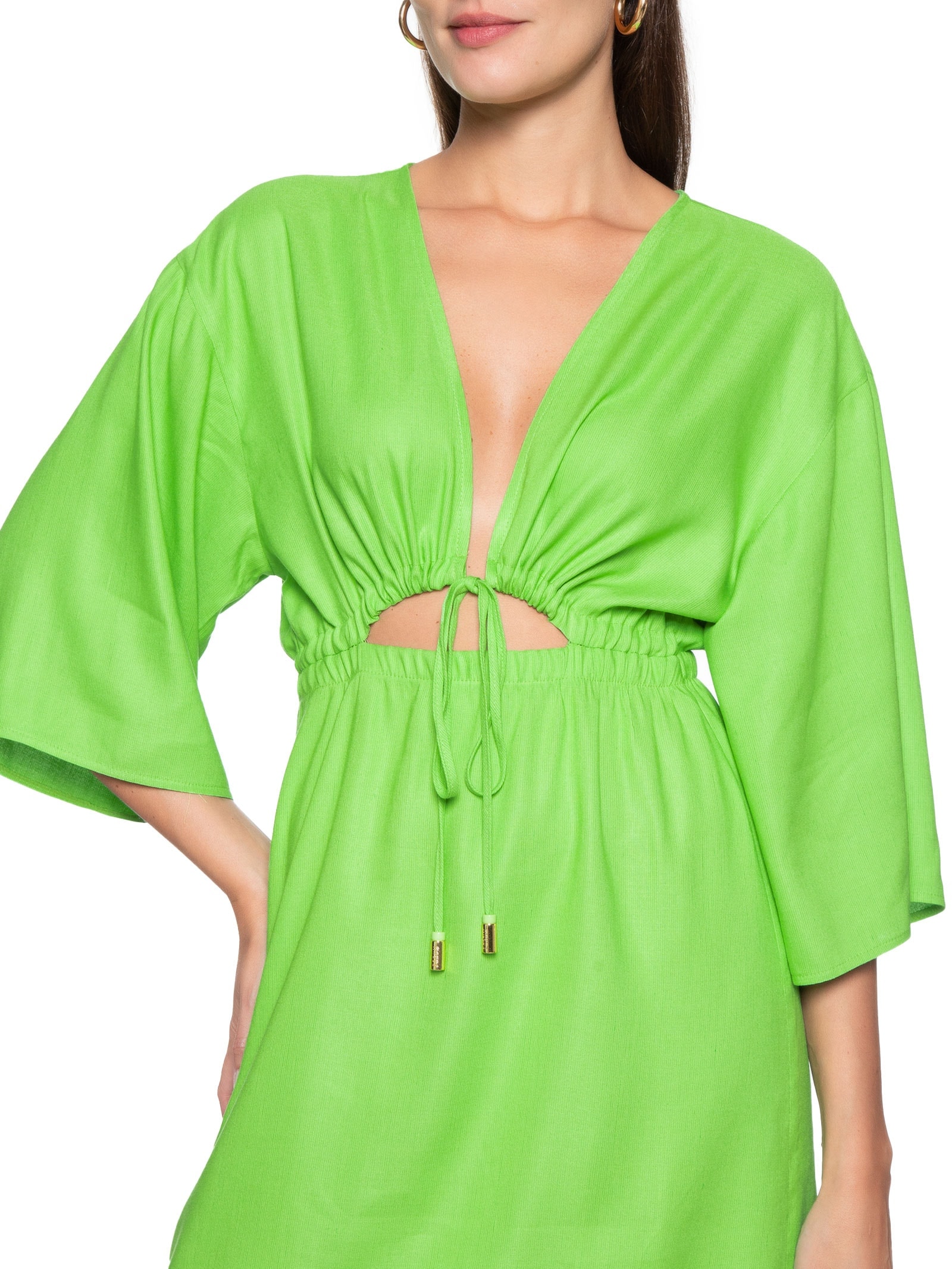 Vestido Linho Verde Forum