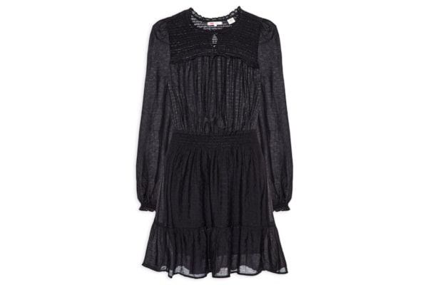 Vestido Liora Ls Mini Dress - Preto
