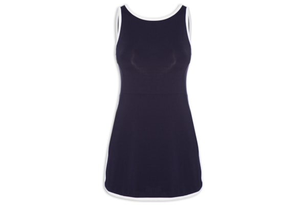 Vestido Liso - Azul