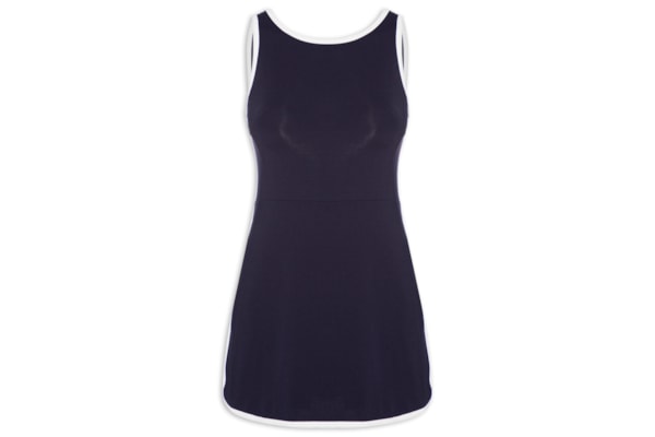 Vestido Liso - Azul