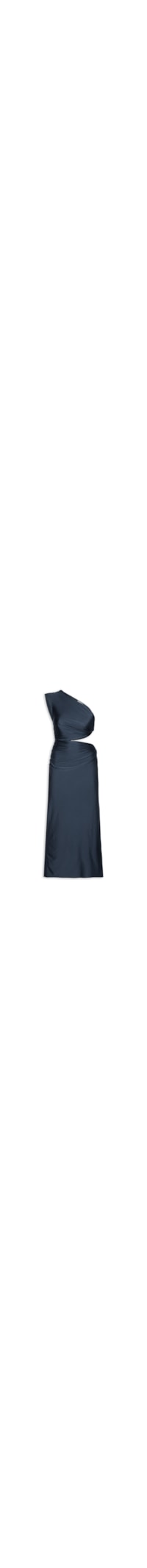Vestido Liso - Azul