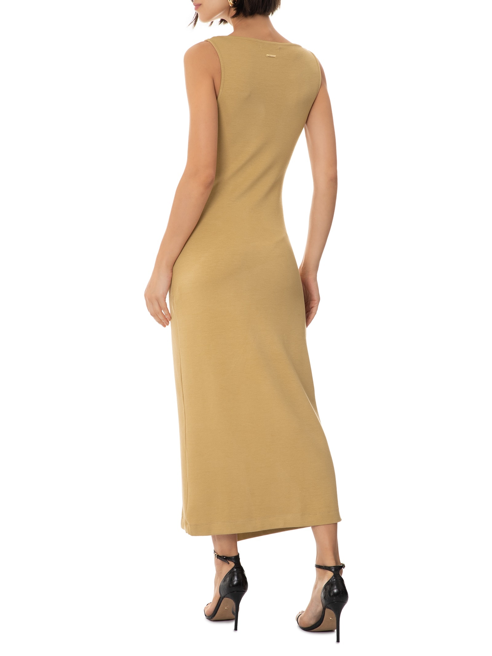 Vestido Liso Bege Colcci