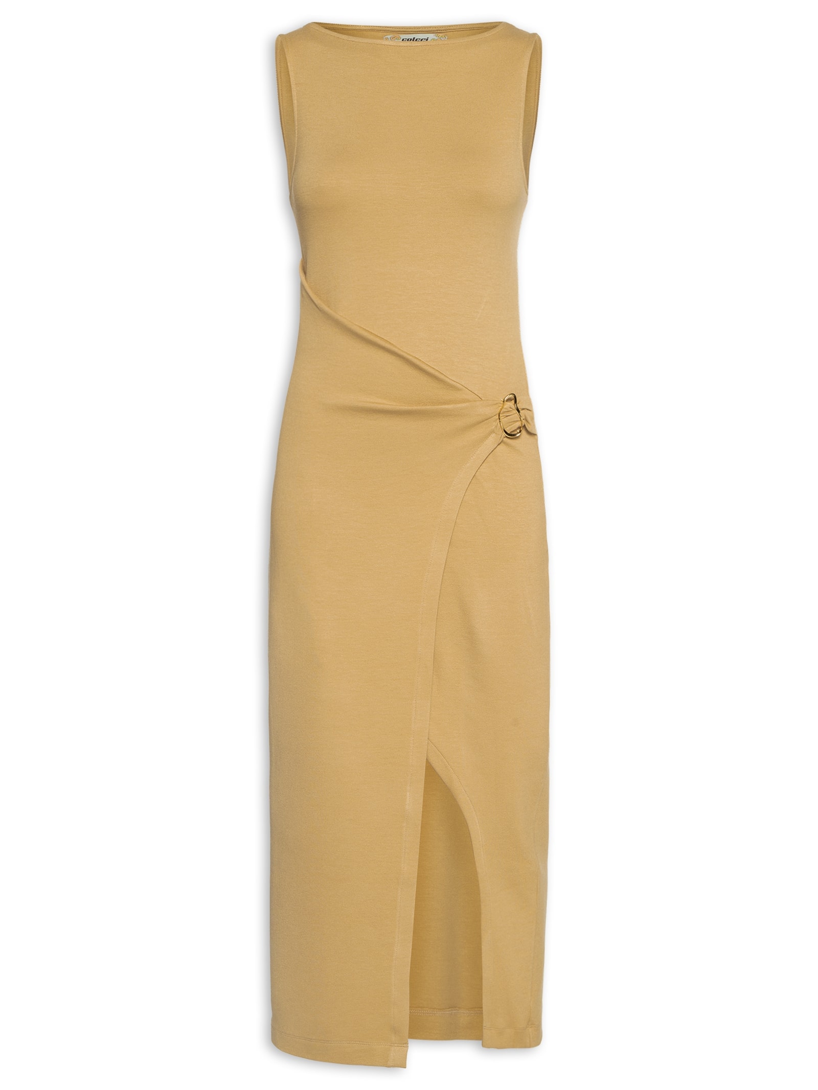 Vestido Liso Bege Colcci