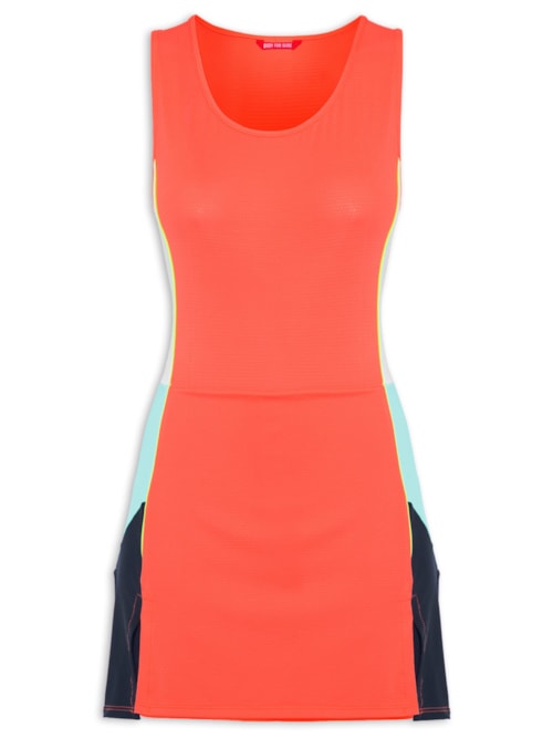 Vestido Liso - Laranja