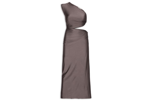 Vestido Liso - Marrom