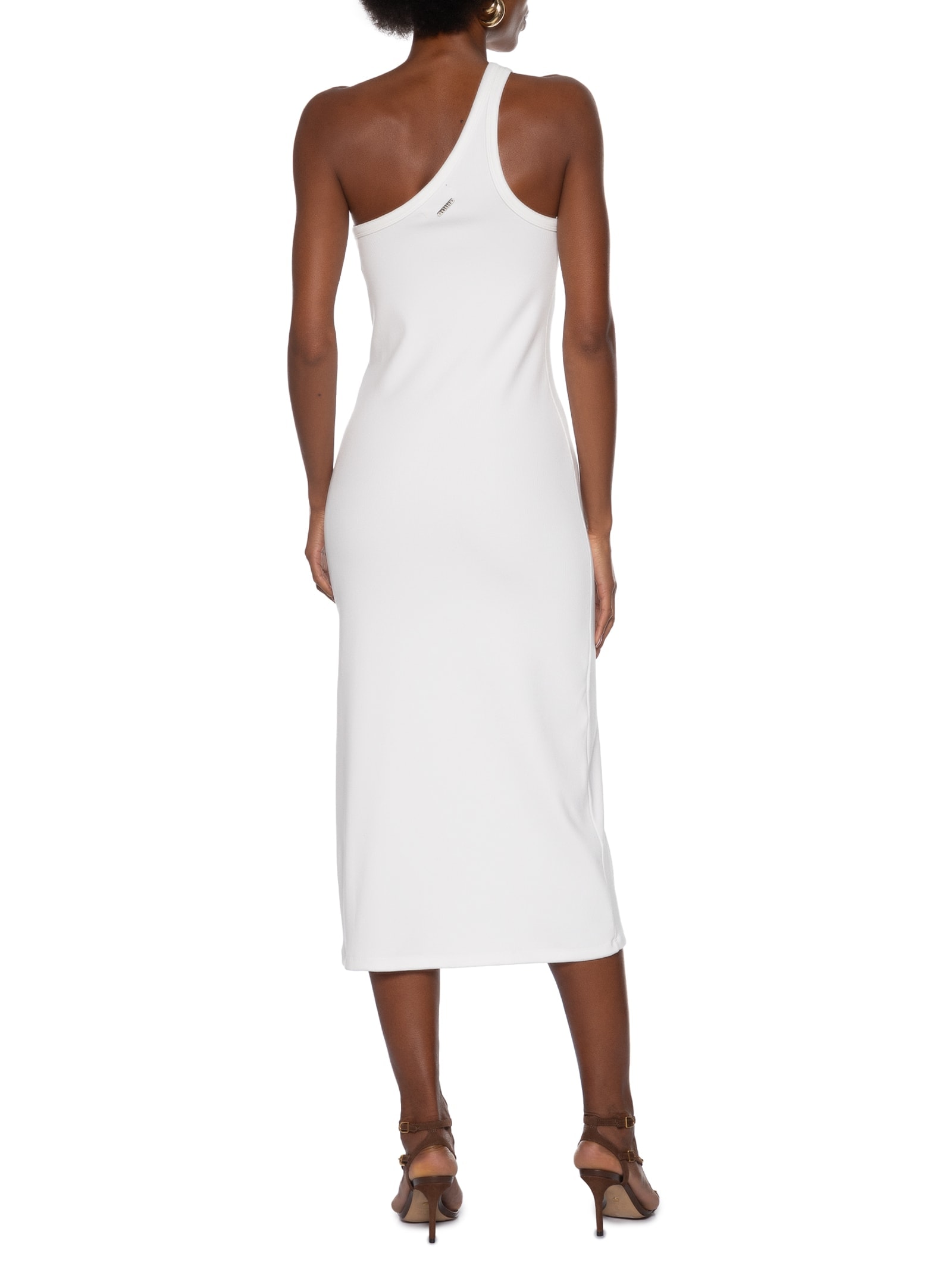 Vestido Liso Off White Colcci