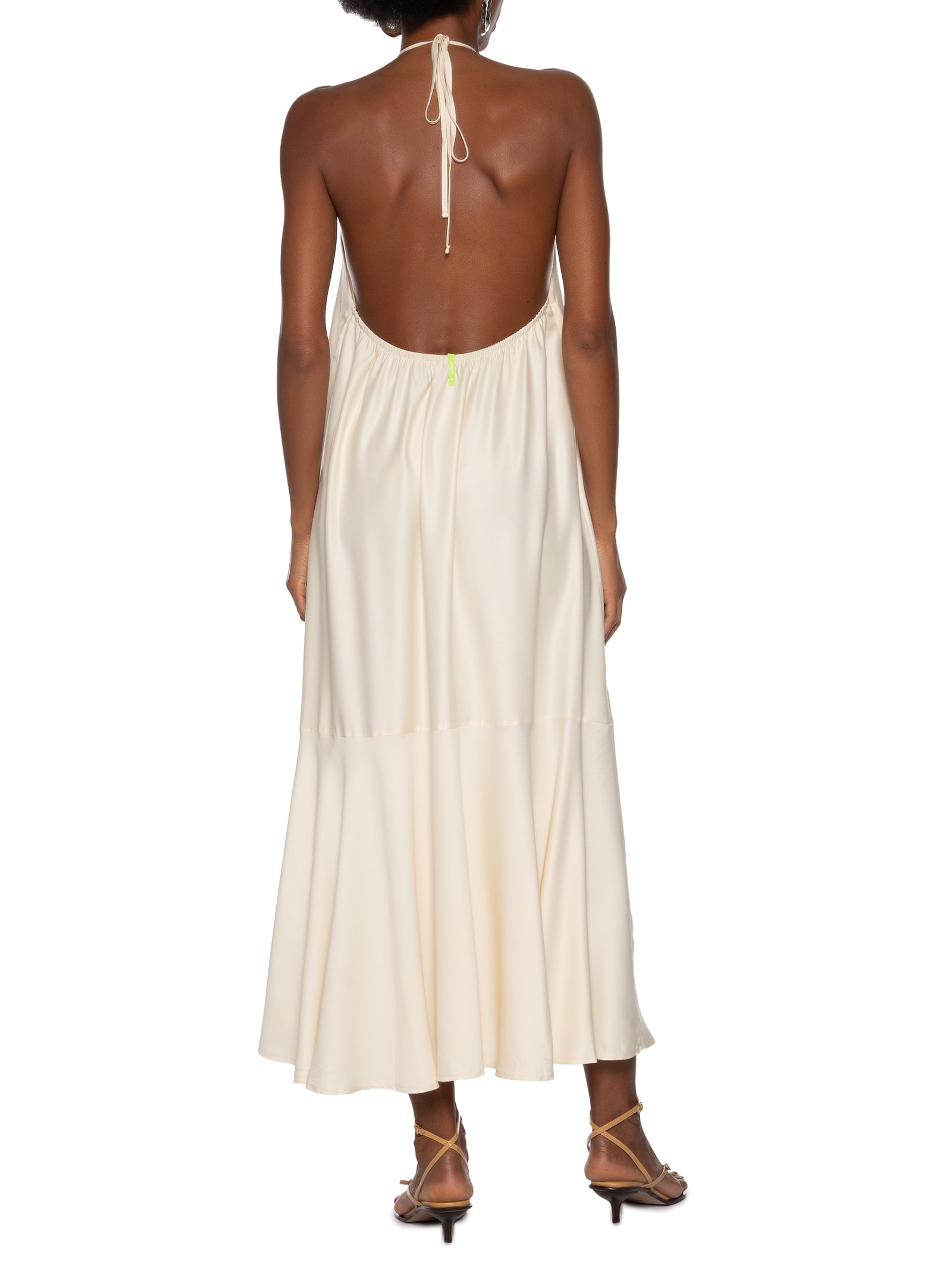 Vestido Liso Off White Colcci