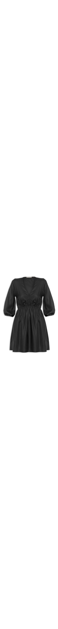 Vestido Liso - Preto
