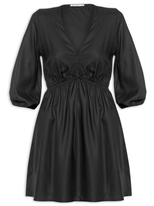 Vestido Liso – Preto