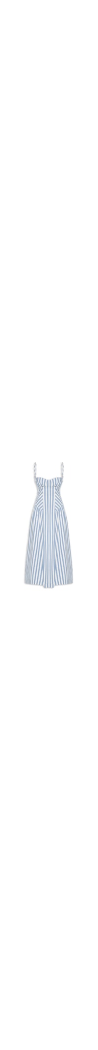 Vestido Listra Bicolor - Azul Claro