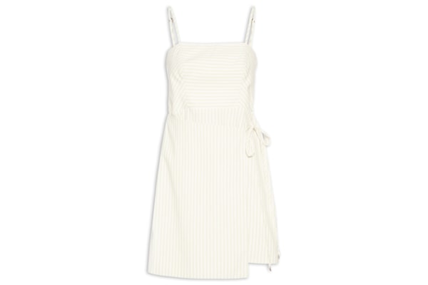 Vestido Listrado Detalhe Vivo - Verde