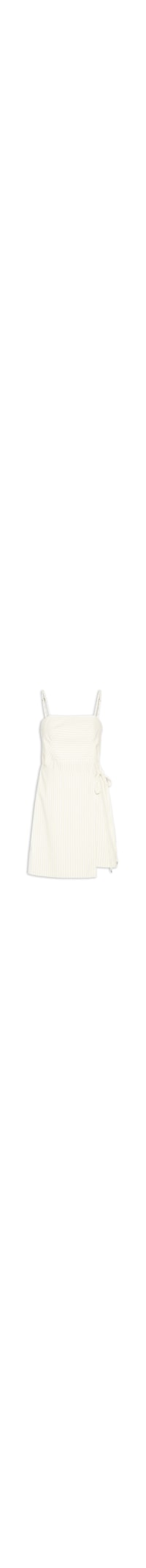 Vestido Listrado Detalhe Vivo - Verde