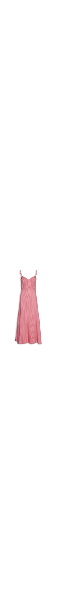 Vestido Listrado - Rosa