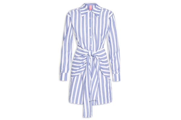 Vestido Listras - Azul