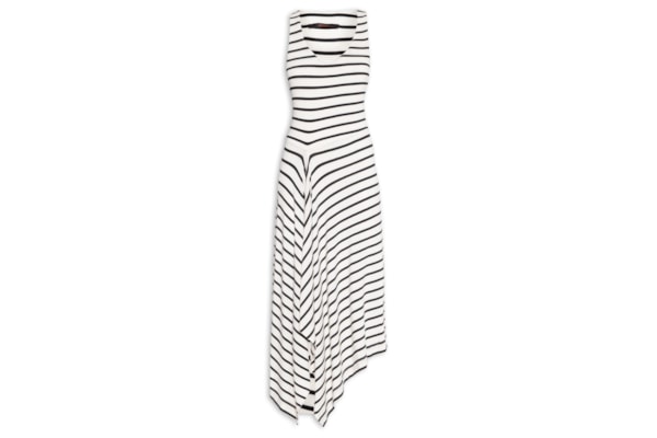 Vestido Listras Nadador - Off White