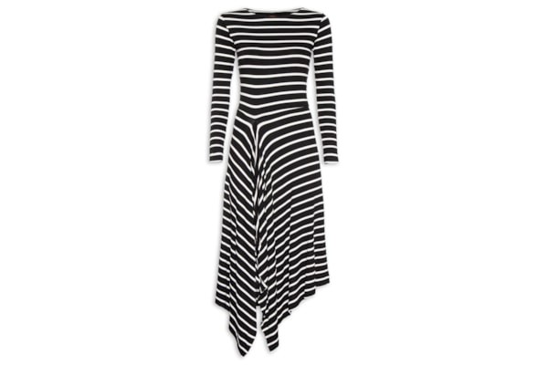 Vestido Listras - Preto