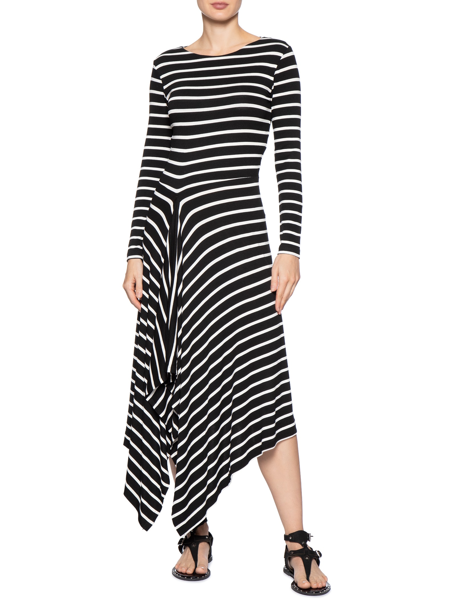 Vestido Listras Preto Animale