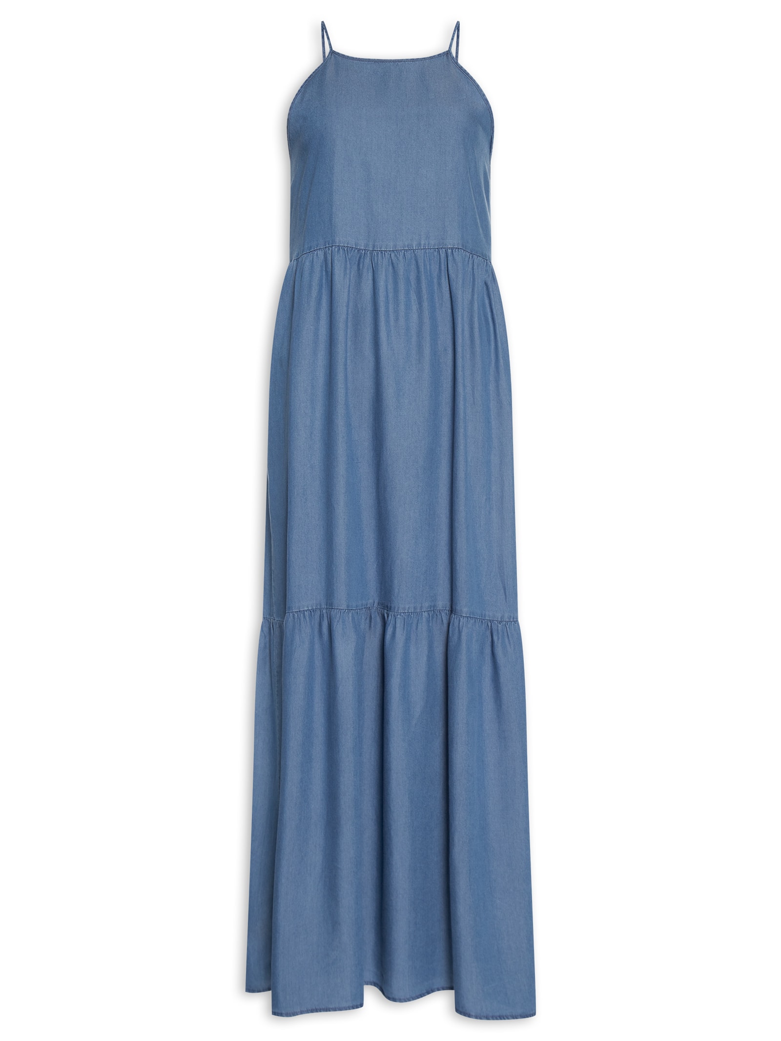 Vestido Longa Marias Azul Basiq