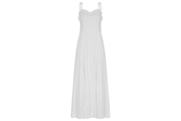 Vestido Longo Alça de Amarrar - Branco