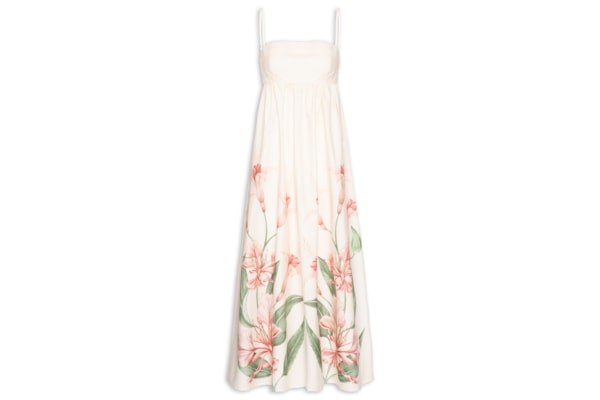 Vestido Longo Alças Brinco de Princesa - Rosa