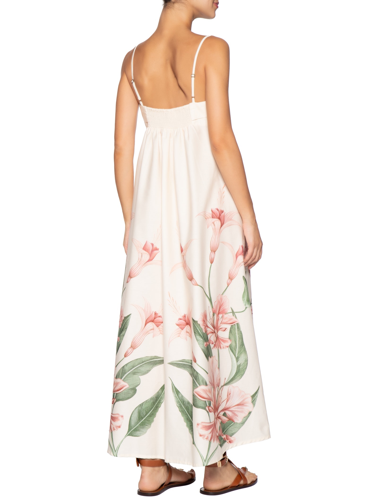 Vestido Longo Alças Brinco de Princesa – Rosa Farm