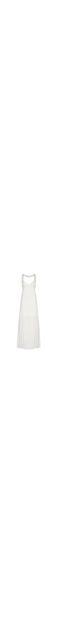 Vestido Longo Alças Cristais - Branco