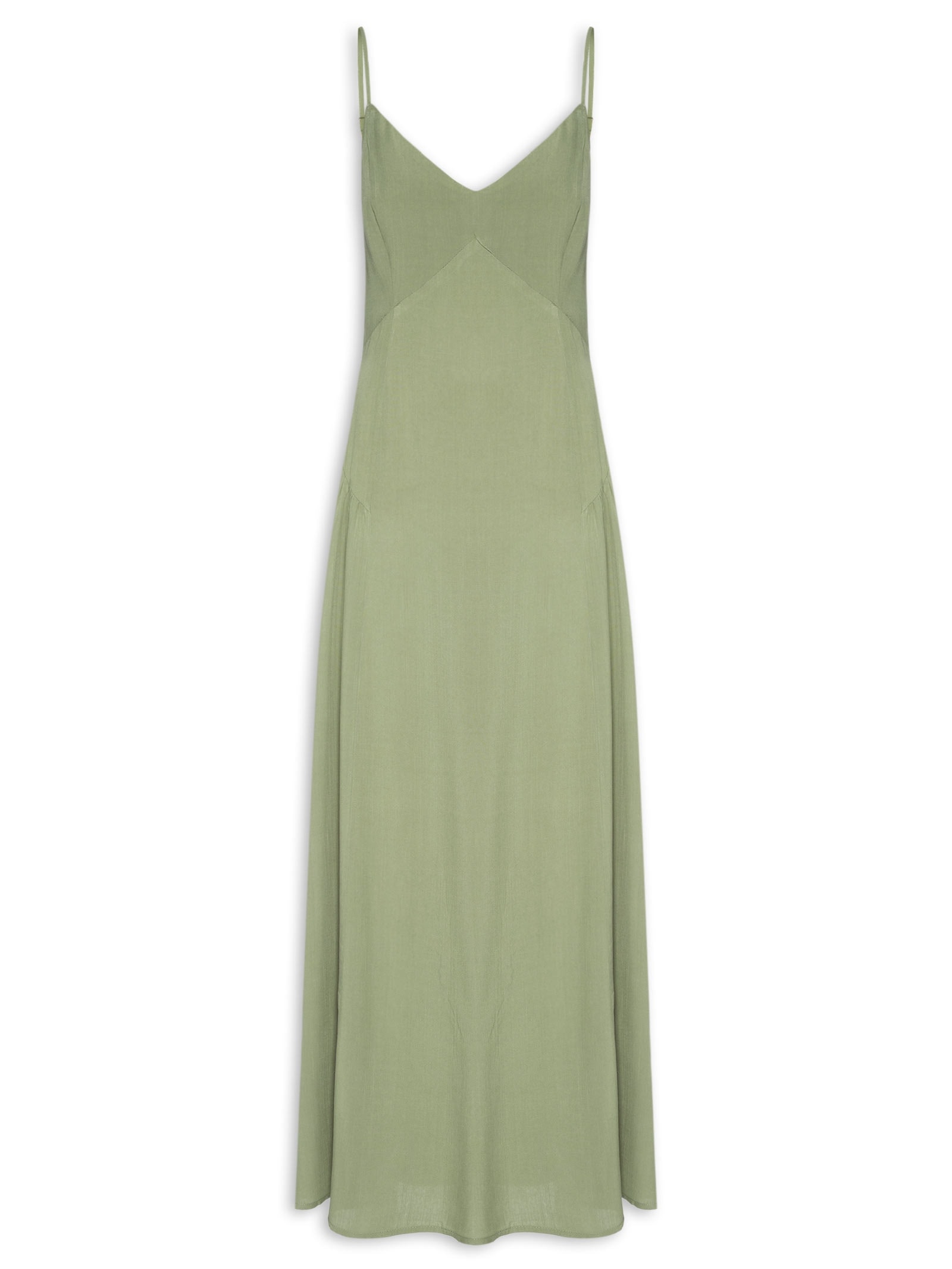 Vestido Longo Alcinha Verde Basiq