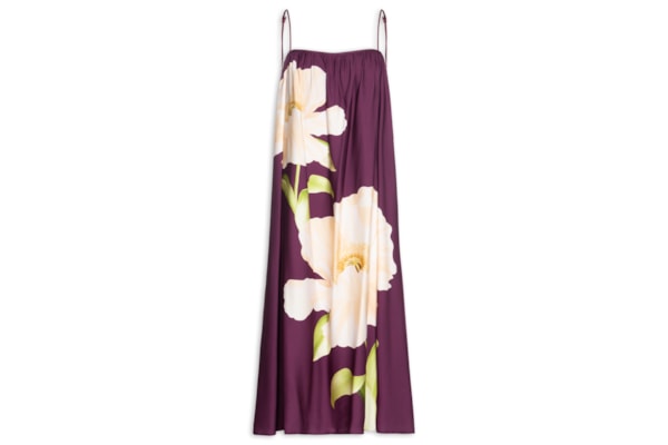Vestido Longo Alcinhas Papoula -  Roxo