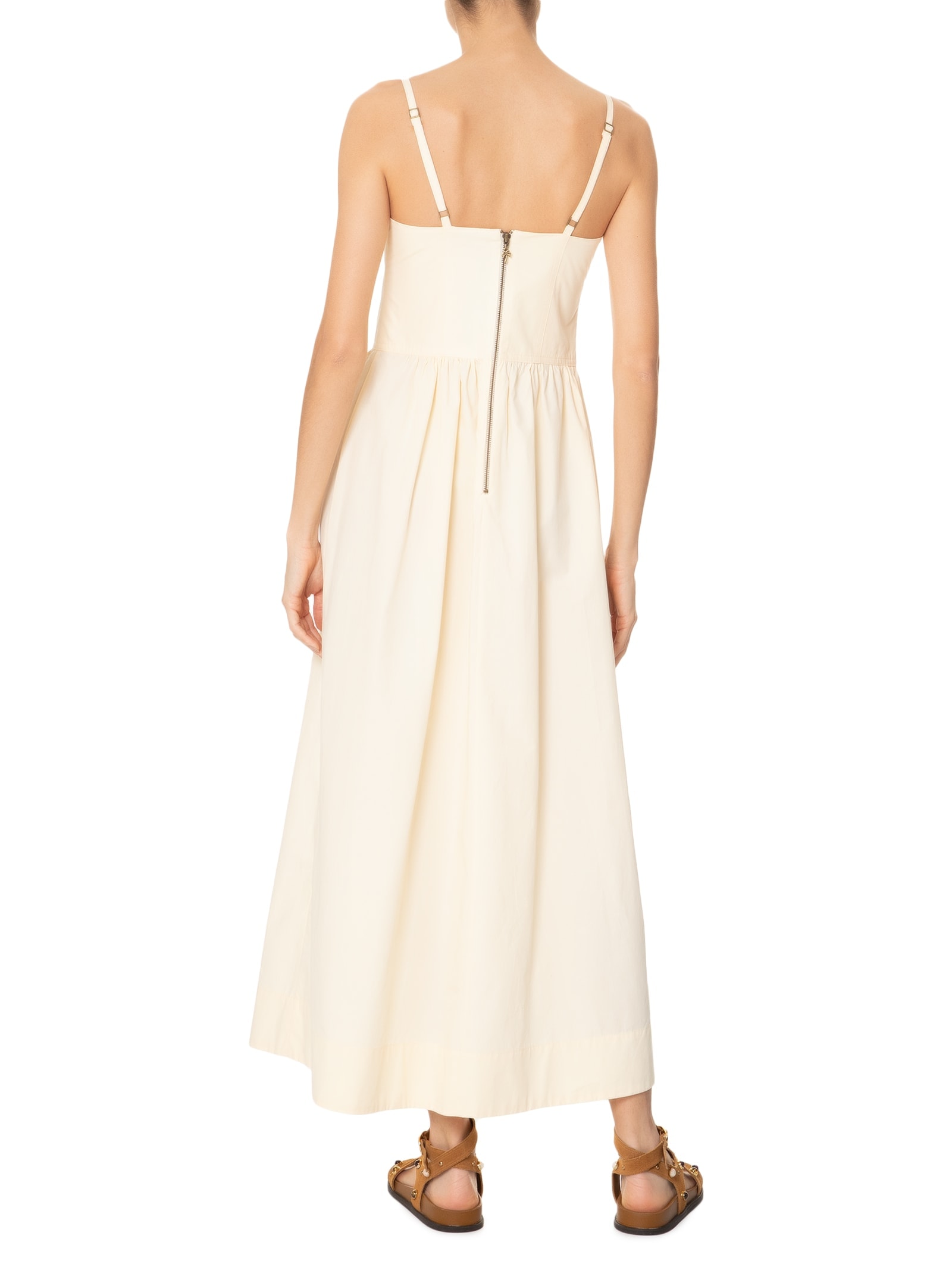 Vestido Longo Algodão Estruturado Amarelo Dress To