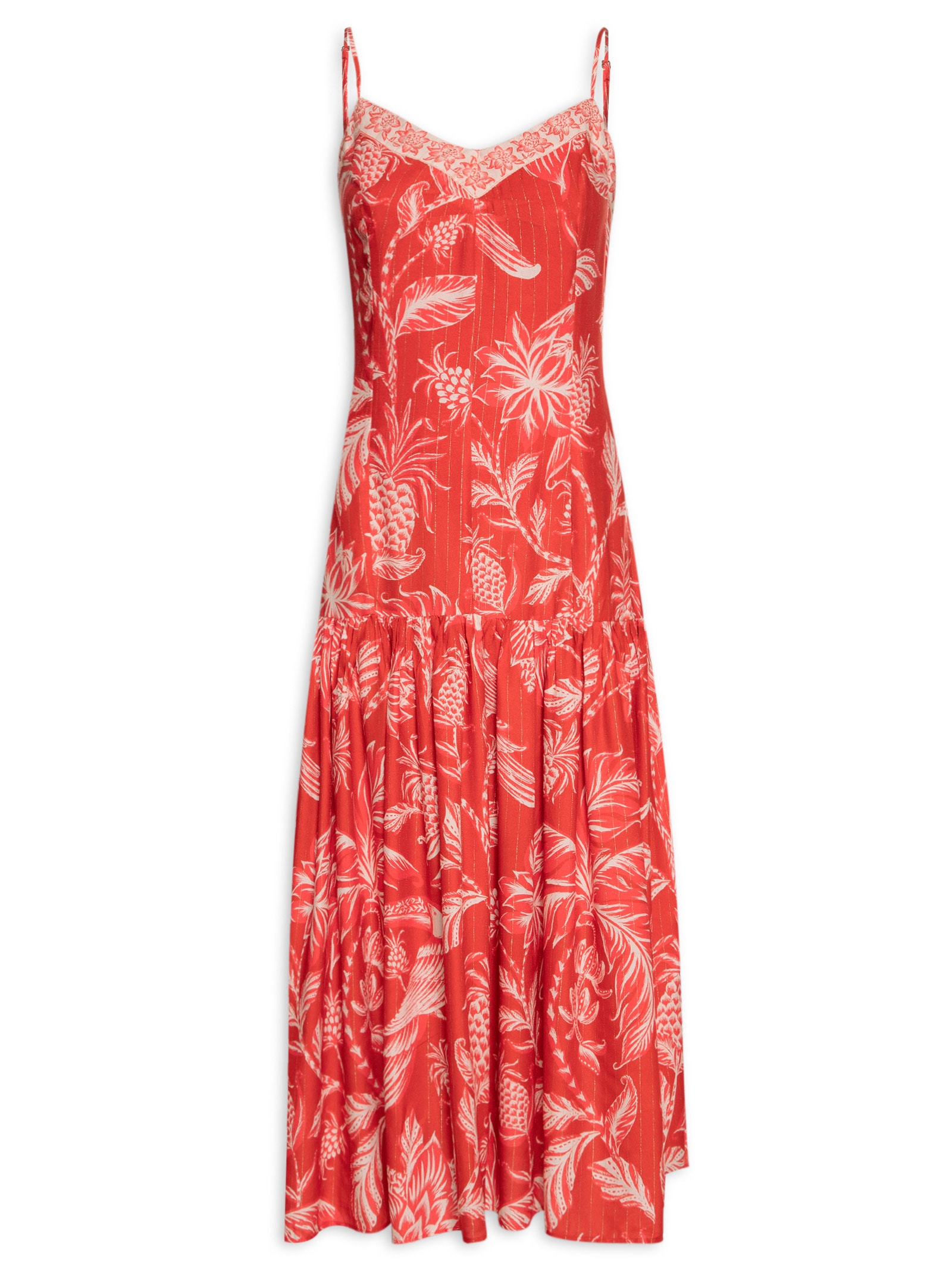 Vestido Longo Amalfi Vermelho Farm