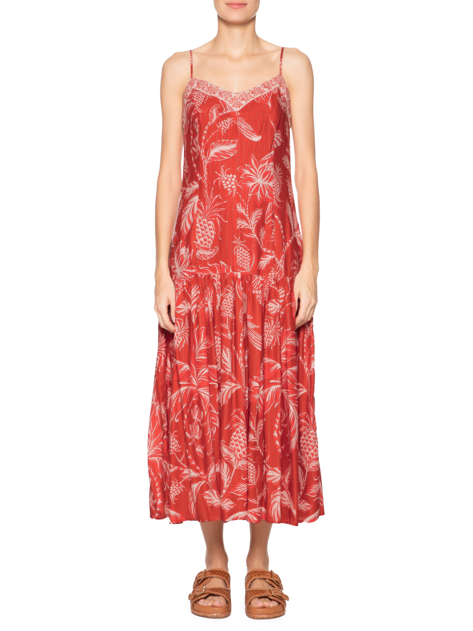 Vestido Longo Amalfi Vermelho Farm
