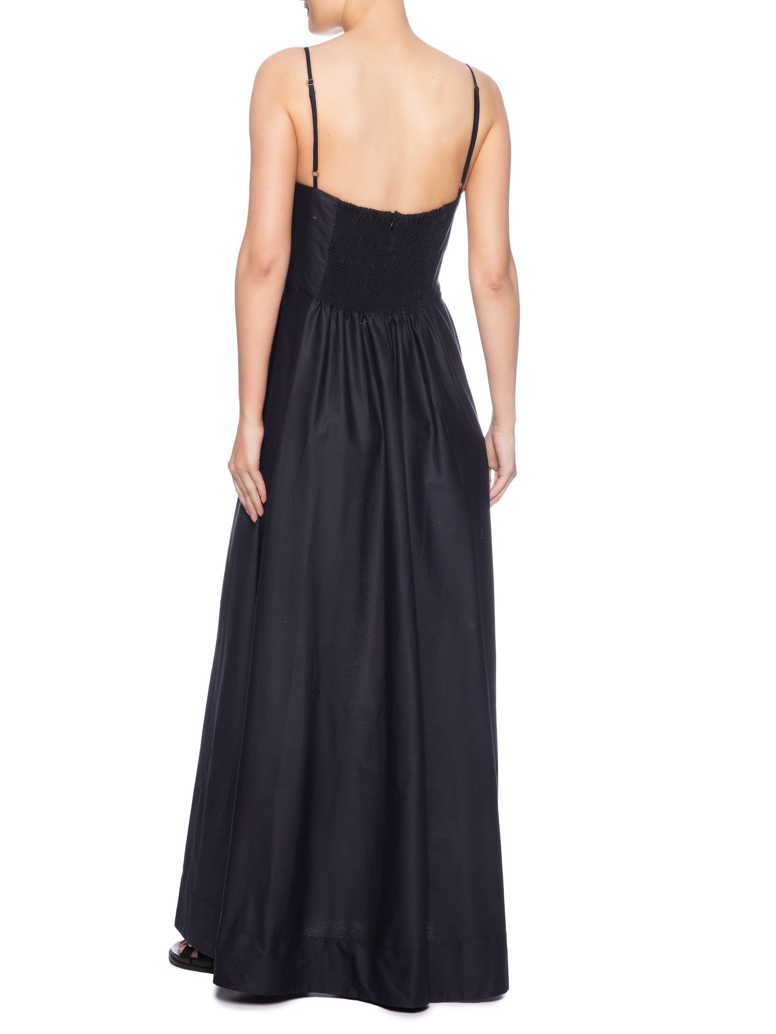Vestido Longo Amonita Preto Farm